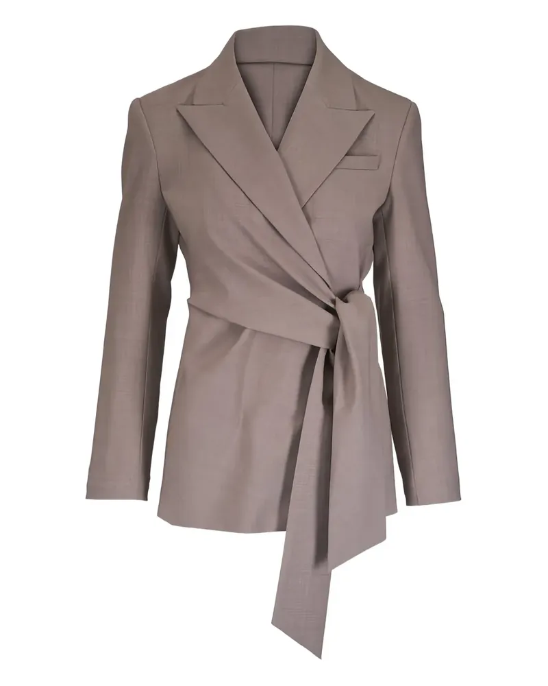 Lafayette148 Jacke mit Gürtel - Nude Nude