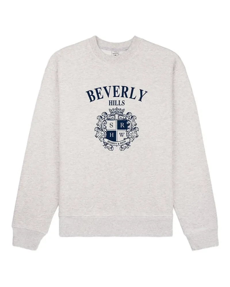 SPORTY & RICH BH Crest crw-neck sweatshirt - Grau Grau