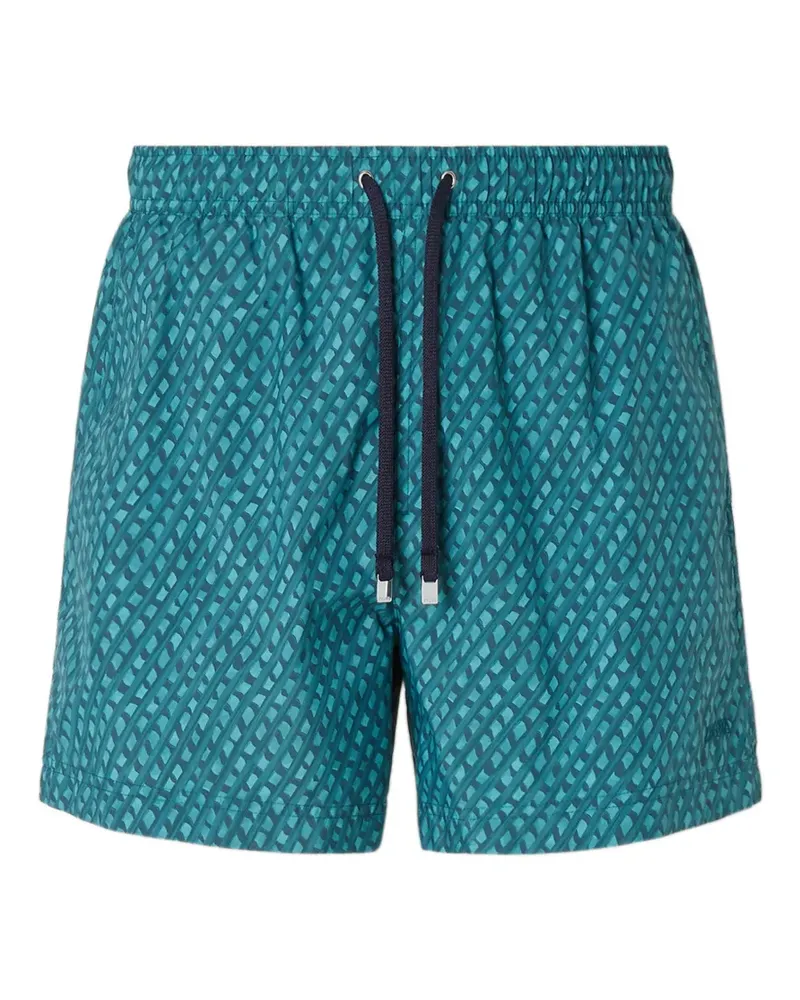 Ermenegildo Zegna Badehose mit Oasi-Muster - Blau Blau
