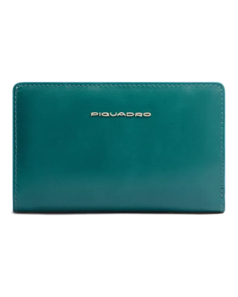 Piquadro leather bifold wallet - Grün Grün