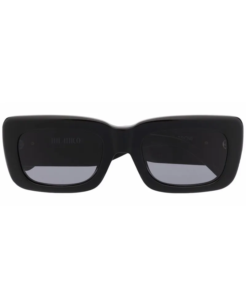 ATTICO Eckige Marfa Sonnenbrille - Schwarz Schwarz