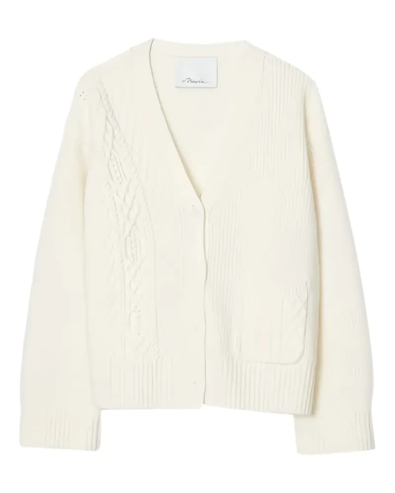 3.1 phillip lim Cardigan mit Zopfmuster - Nude Nude