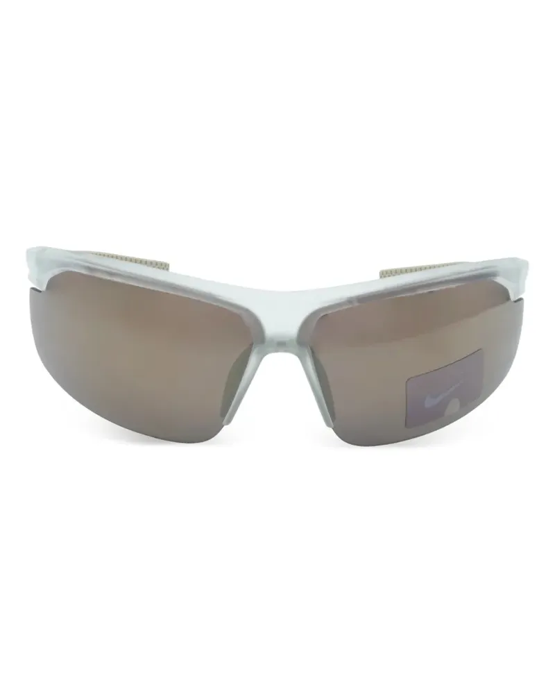 Nike Windtrack E Sonnenbrille mit eckigem Gestell - Weiß Weiß