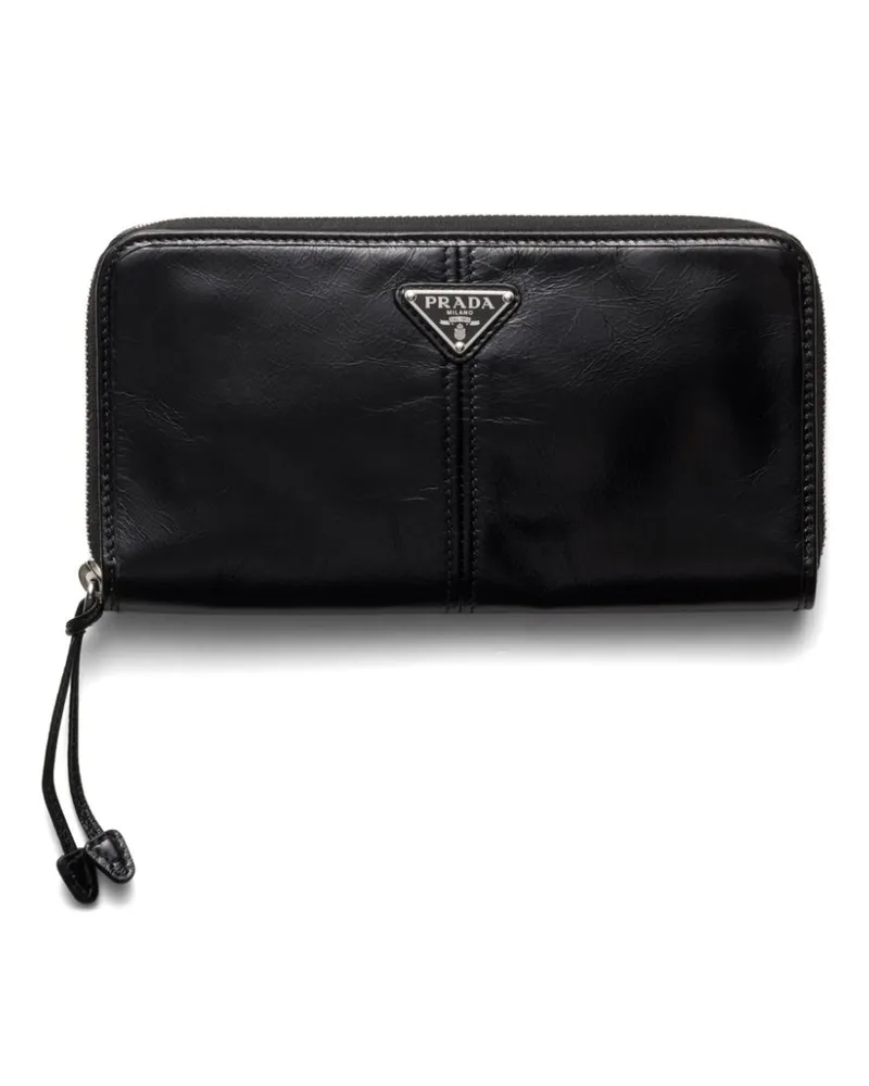 Prada Klassisches Portemonnaie - Schwarz Schwarz