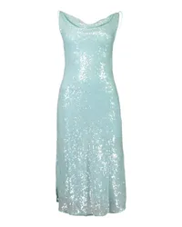 LAPOINTE sequined cowl-neck midi dress Blau