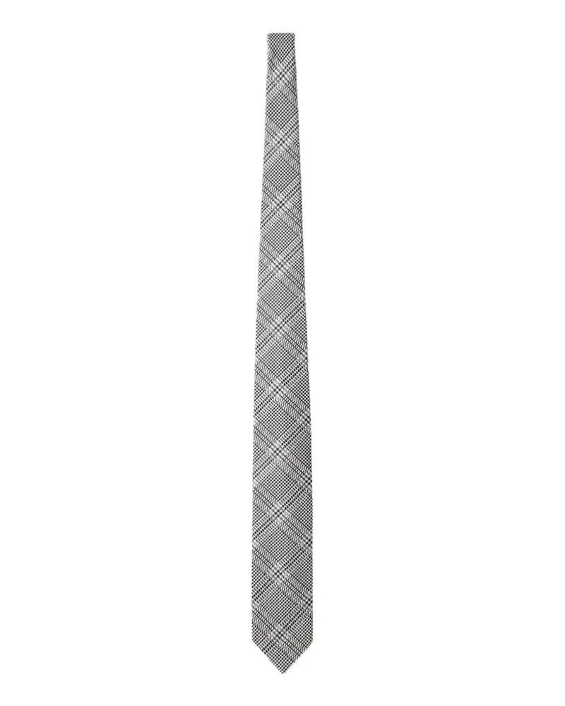 LARDINI Krawatte mit Karomuster - Schwarz Schwarz
