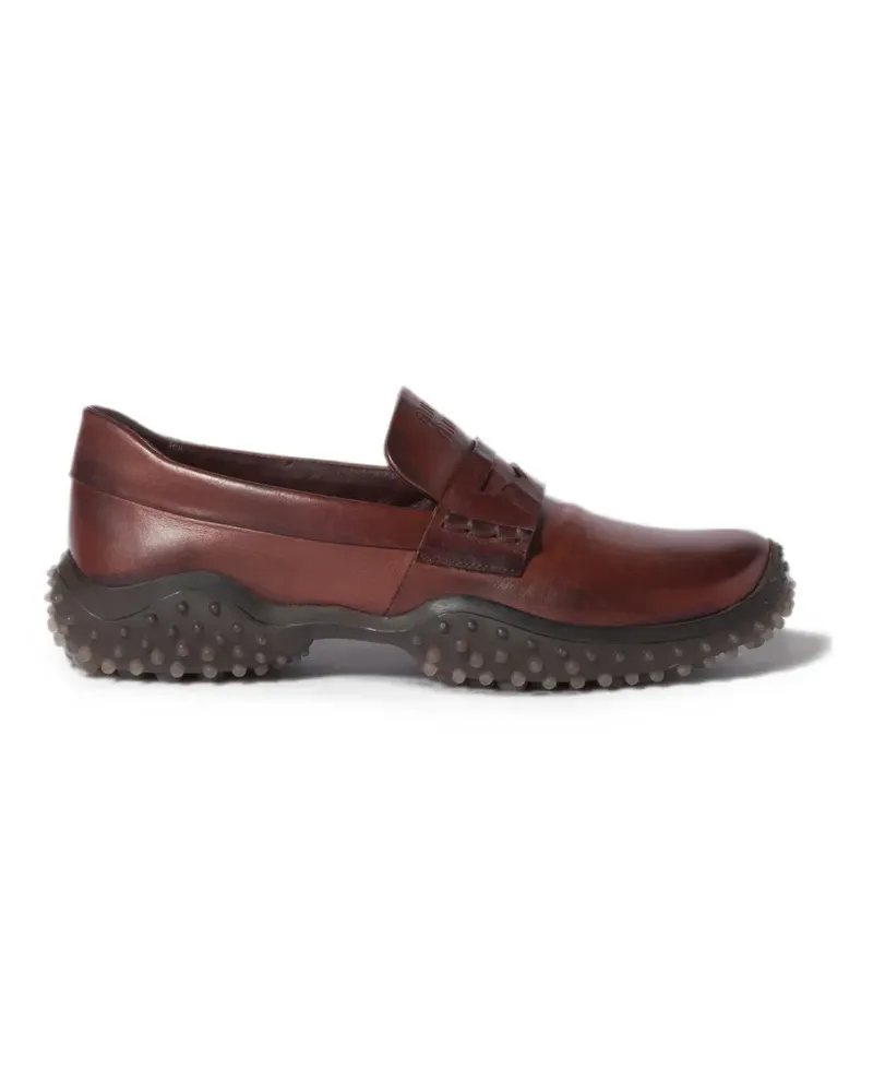 Miu Miu leather loafers - Braun Braun