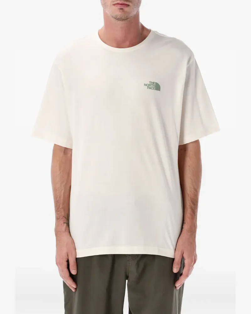 The North Face T-Shirt mit Logo-Print - Nude Nude