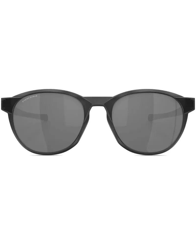 Oakley Sonnenbrille mit ovalem Gestell - Schwarz Schwarz