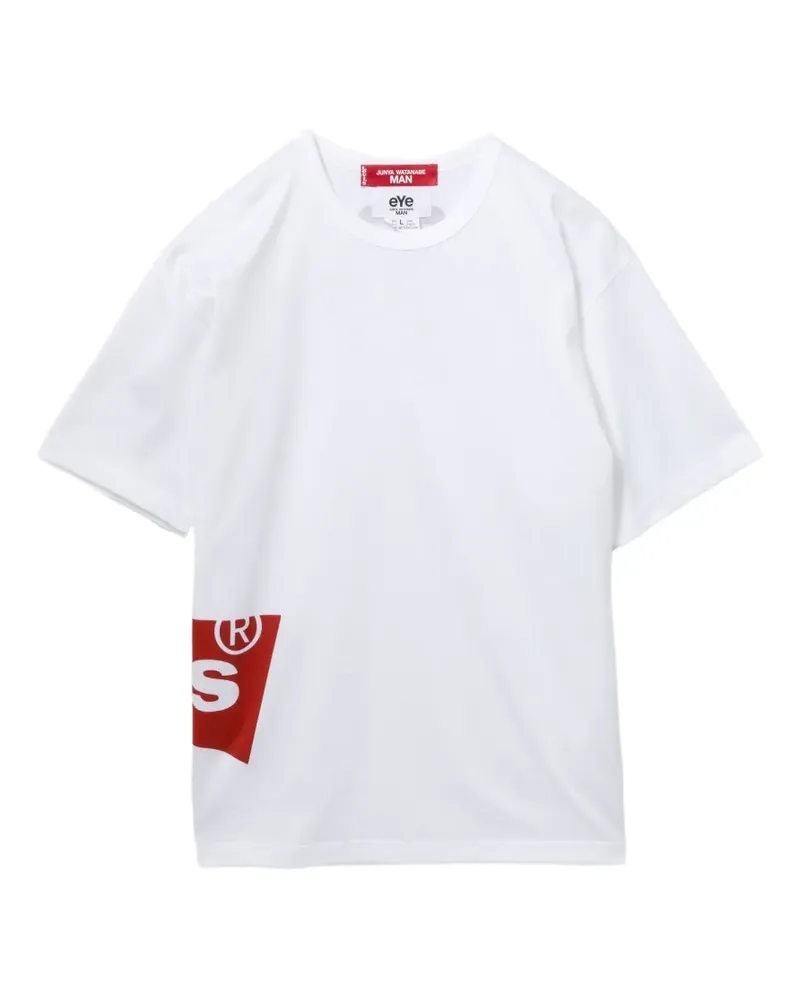 Junya Watanabe x Levi's logo-print T-shirt - Nude Nude