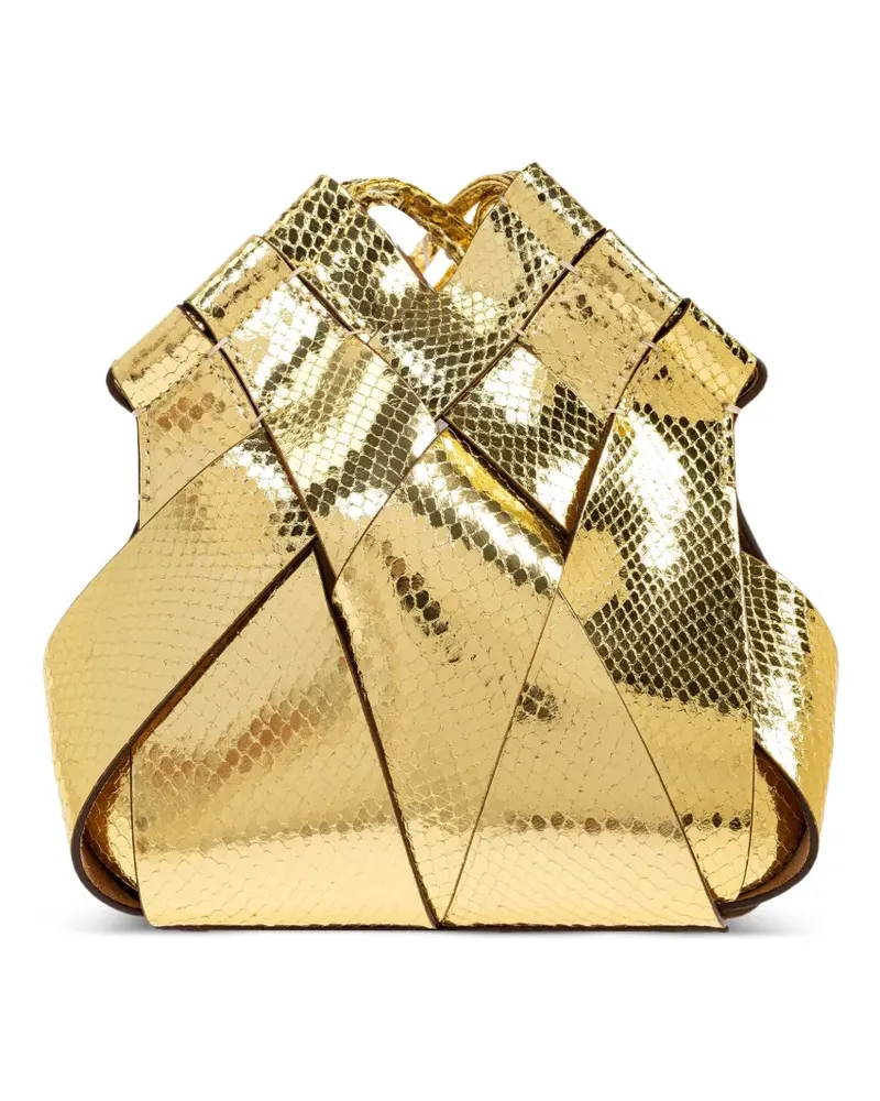 Ulla Johnson Charlotte Umhängetasche im Metallic-Look - Gold Gold