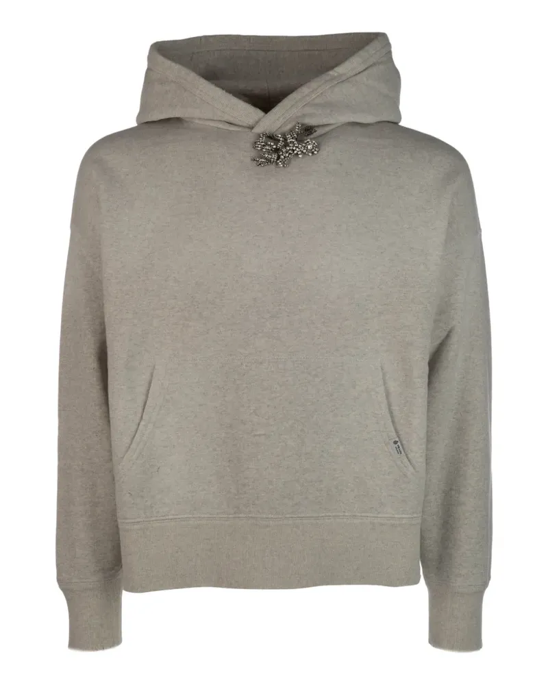 Prada Hoodie mit Kristallverzierung - Grau Grau