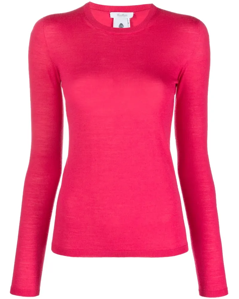 Max Mara Geripptes Strickoberteil - Rosa Rosa