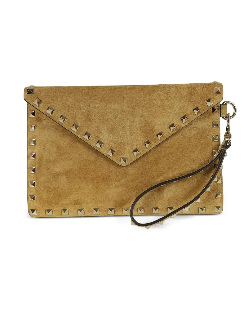 Valentino Garavani Mittelgroße Rockstud Clutch - Nude Nude