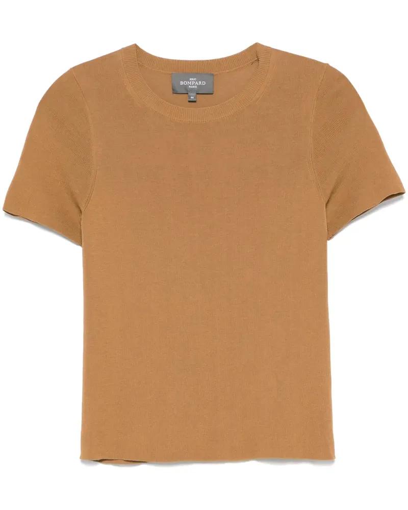 Eric Bompard Gestricktes T-Shirt - Braun Braun