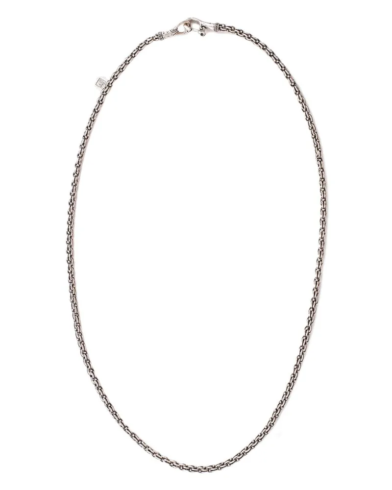 John Varvatos Halskette aus Sterlingsilber Silber