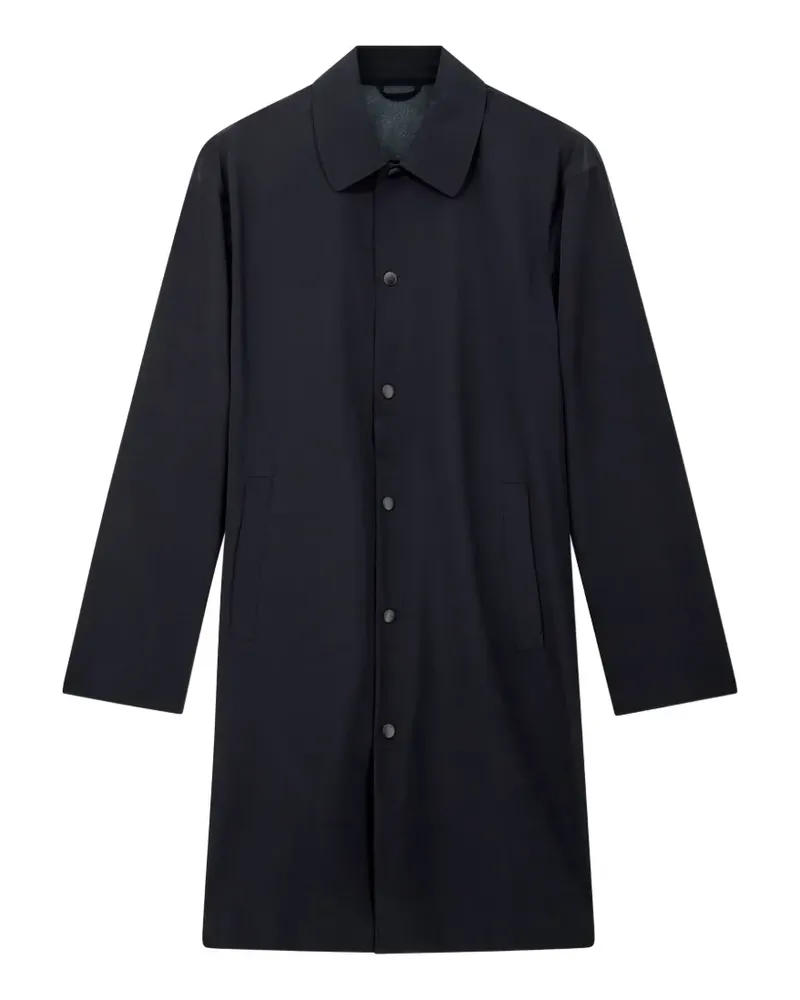 Emporio Armani press-stud trench coat - Schwarz Schwarz