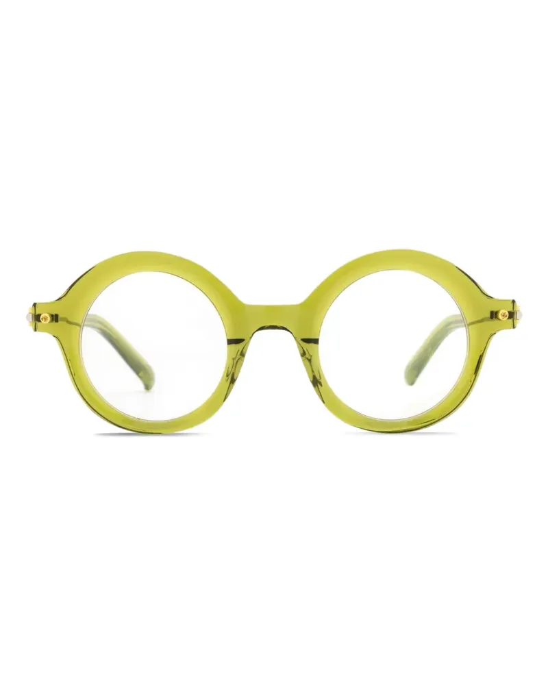 Yohji Yamamoto round-frame glasses - Grün Grün