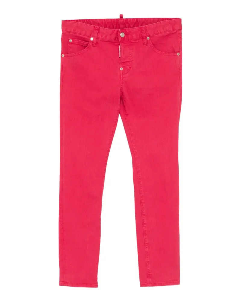 Dsquared2 logo-tag slim-fit jeans - Rot Rot