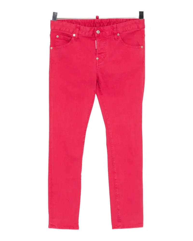 Dsquared2 logo-tag slim-fit jeans - Rot Rot