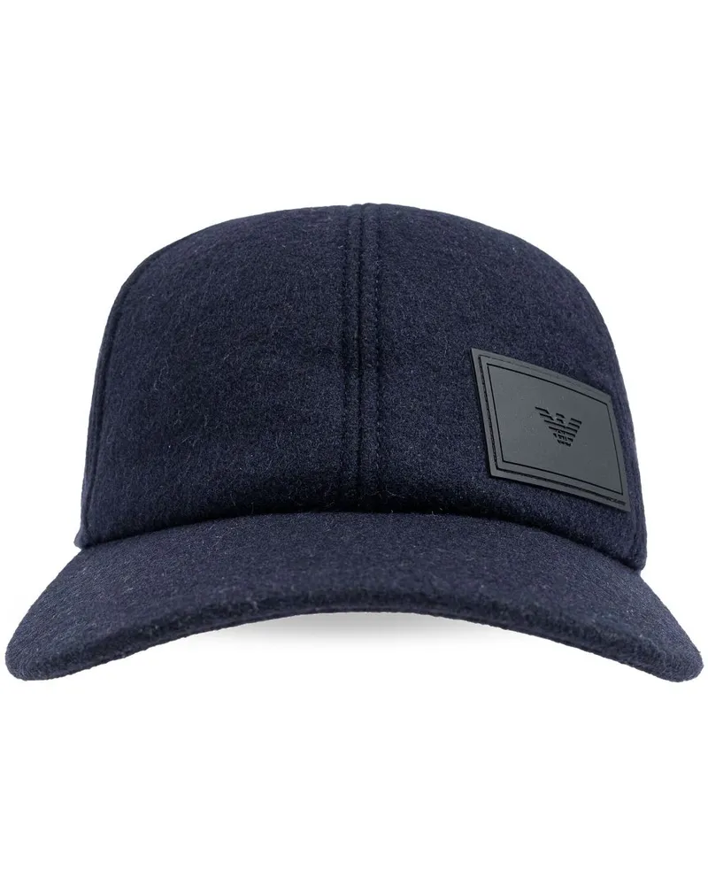 Emporio Armani Baseballkappe mit Logo-Patch Blau