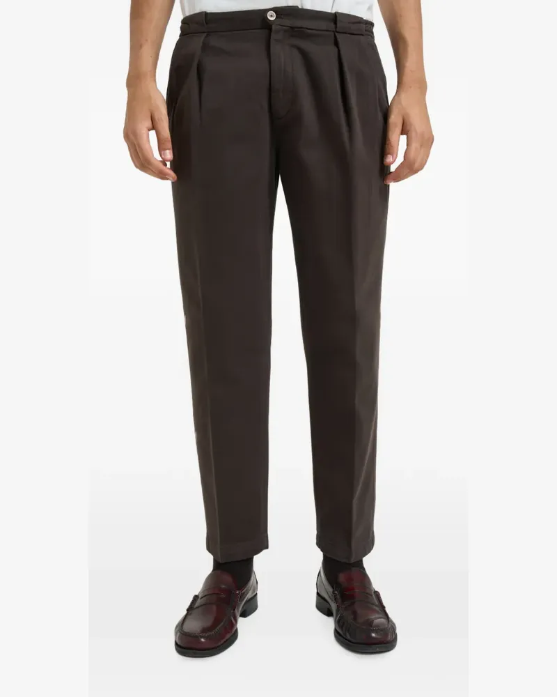 Briglia 1949 Tapered-Hose mit Falten - Braun Braun