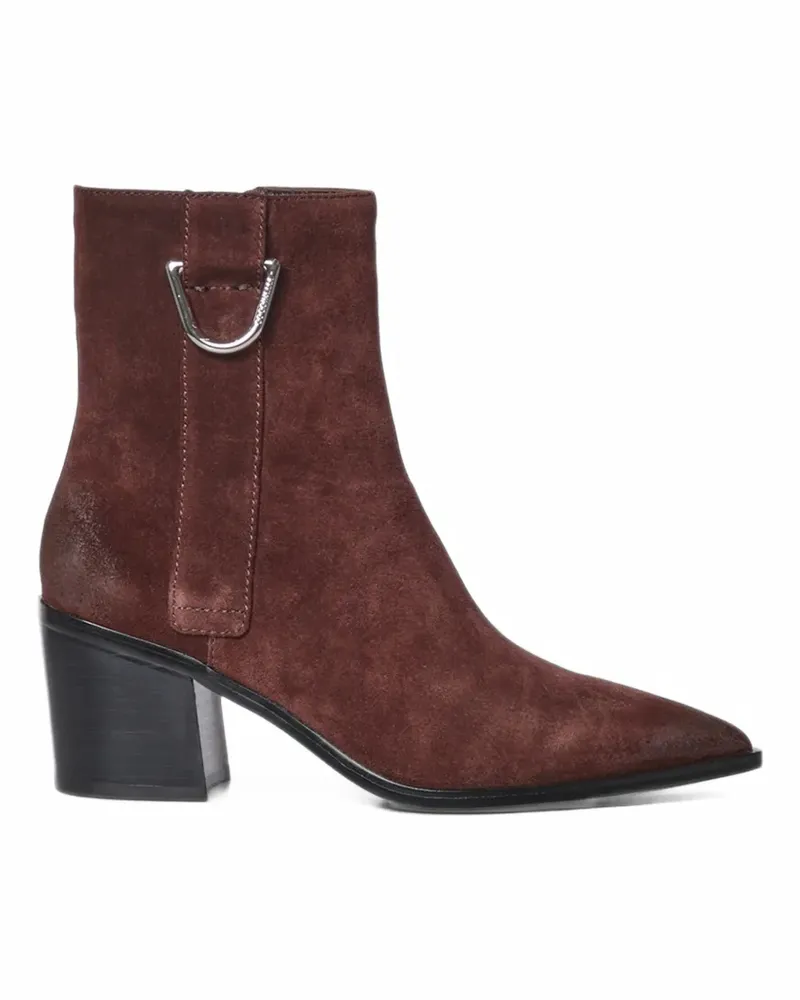 Coccinelle suede pointed-toe boots - Braun Braun