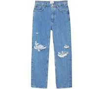 Taillenjeans mit geradem Bein - Blau