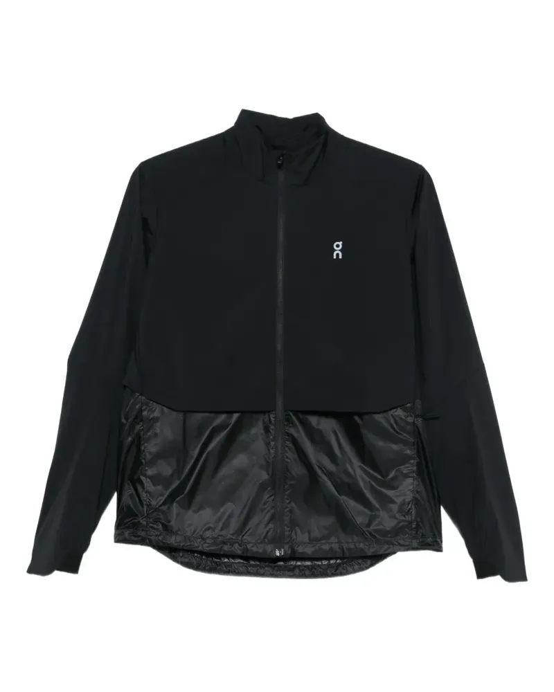 ON Jacke mit Ktrasteinsätzen - Schwarz Schwarz