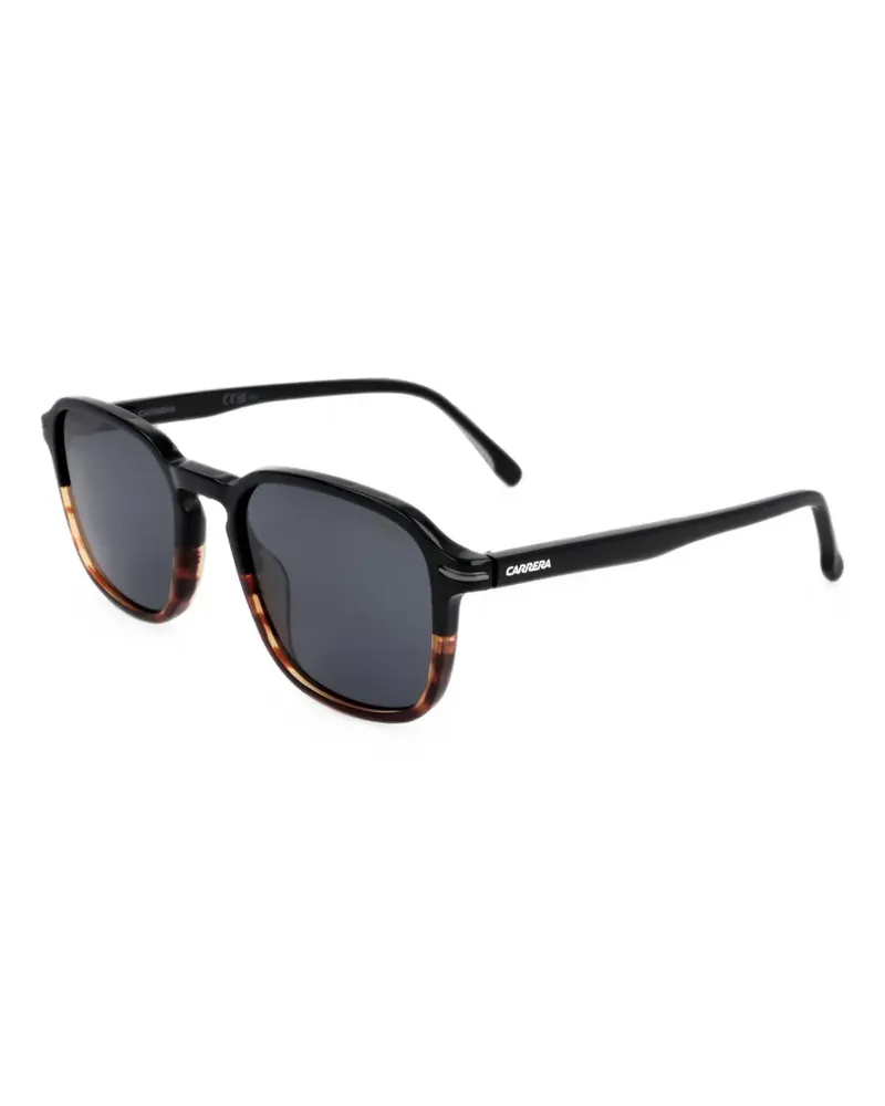 Carrera Eckige Sonnenbrille in Schildpattoptik - Schwarz Schwarz
