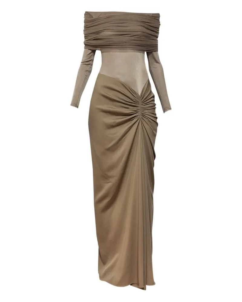 Christopher Esber Schulterfreies Sonora Kleid - Nude Nude