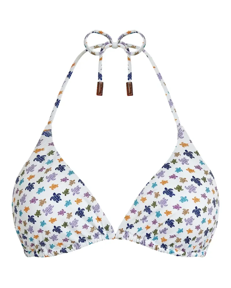 Vilebrequin Micro Ronde des Tortues bikini top - Weiß Weiß