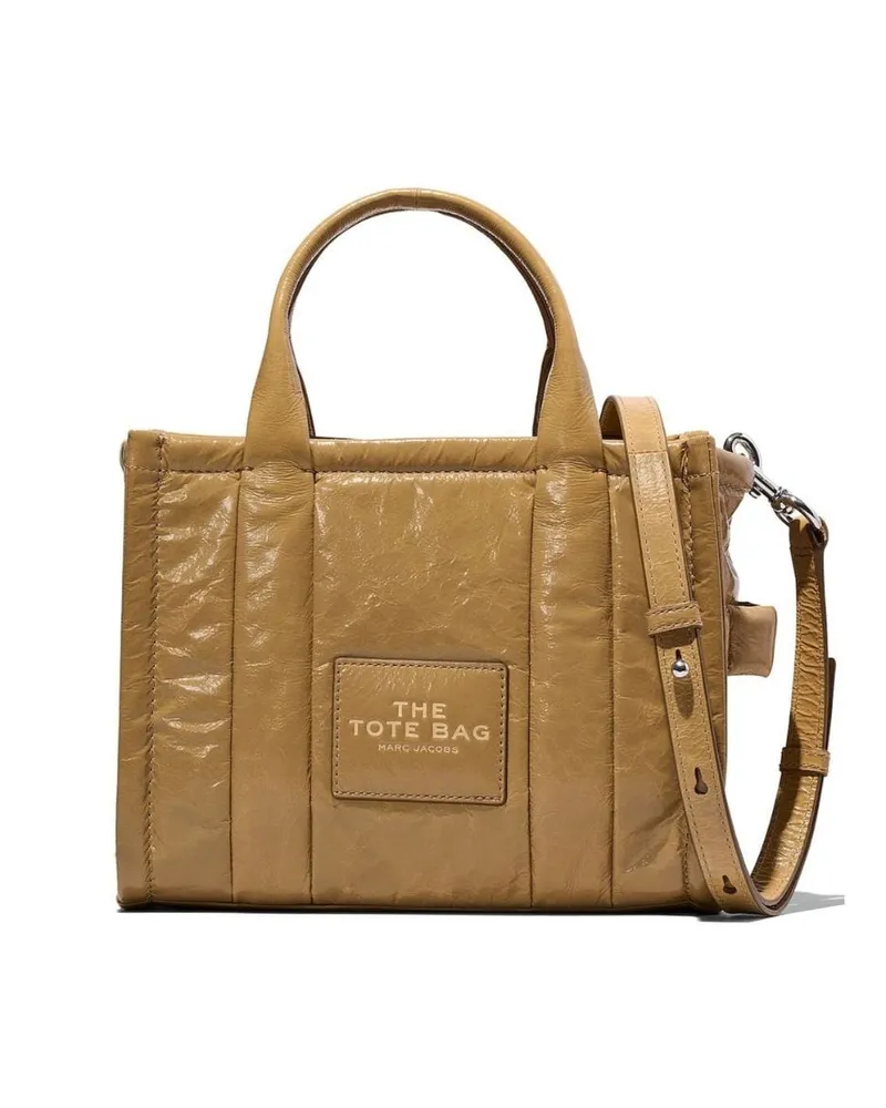 Marc Jacobs Kleine The Shiny Crinkle Tote Handtasche - Braun Braun