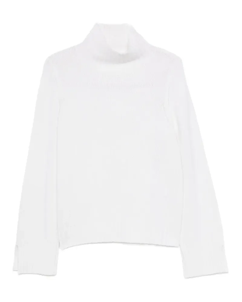 ALLUDE ribbed roll-neck sweater - Weiß Weiß