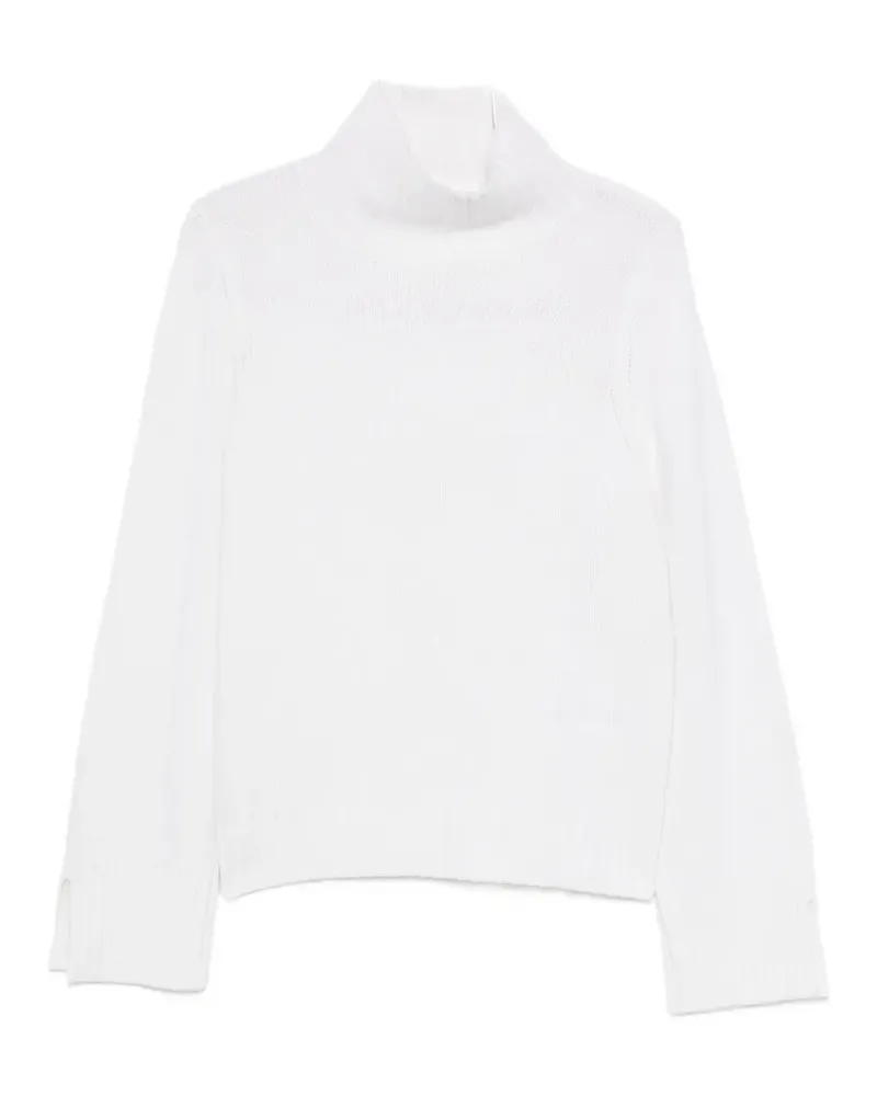 ALLUDE ribbed roll-neck sweater - Weiß Weiß