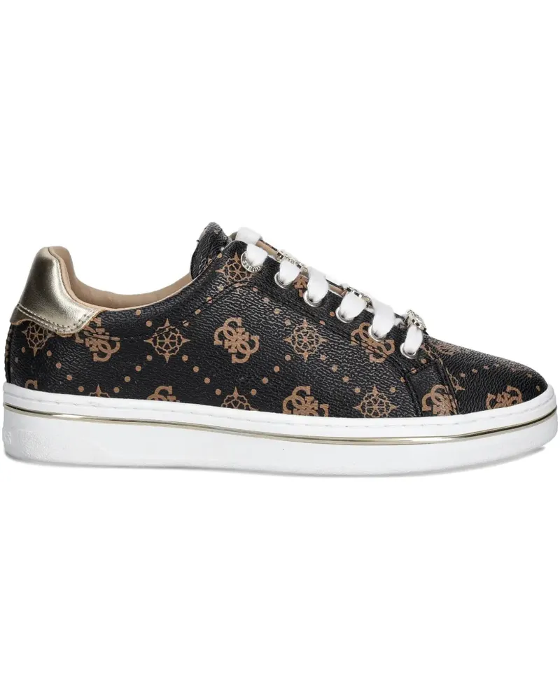 Guess Sneakers mit Monogramm - Schwarz Schwarz