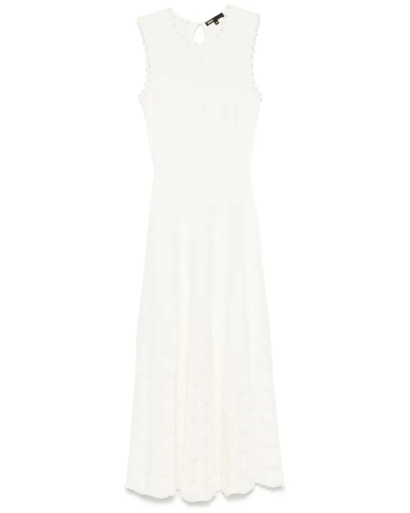 Maje Ärmelloses Midikleid - Weiß Weiß