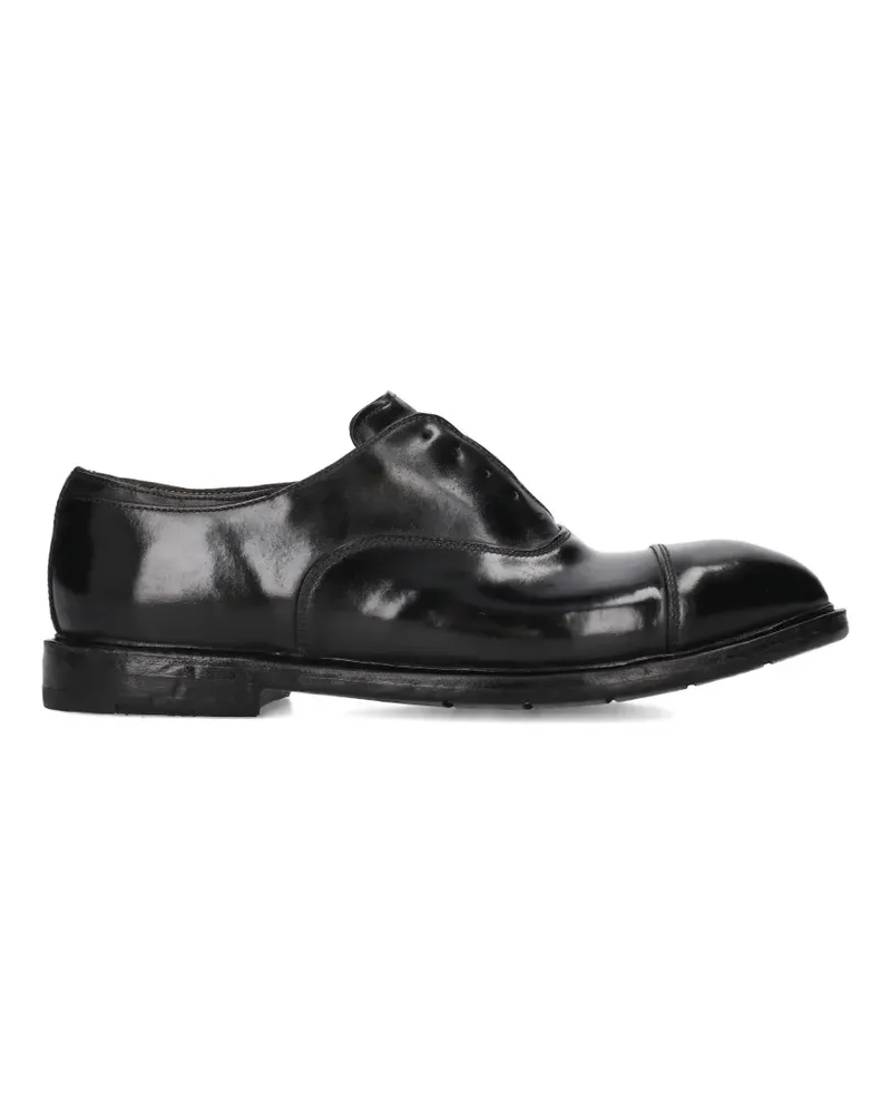 Premiata abner leather oxford shoes - Schwarz Schwarz