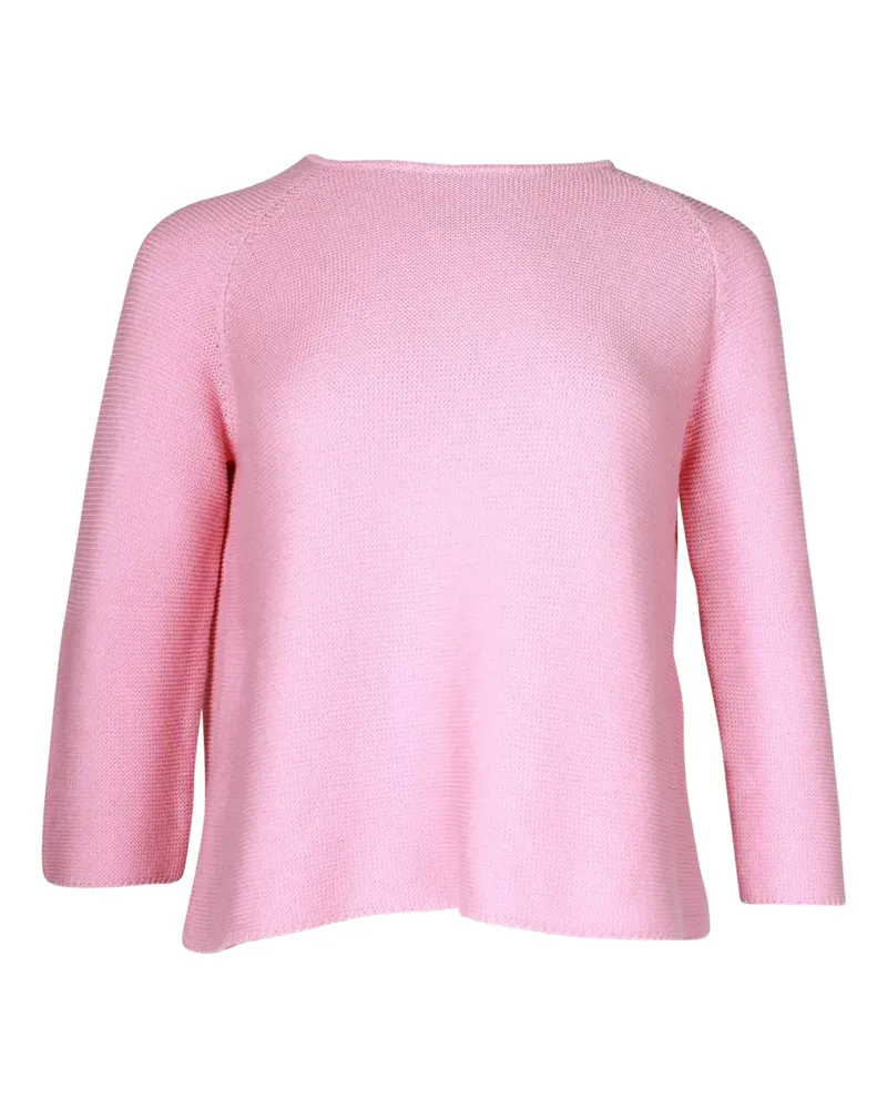 Max Mara crew neck knit T-shirt - Rosa Rosa