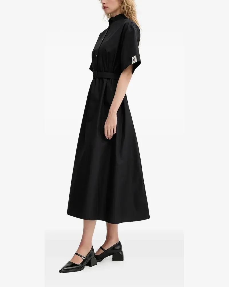 Bally Hemdkleid mit Logo-Patch - Schwarz Schwarz