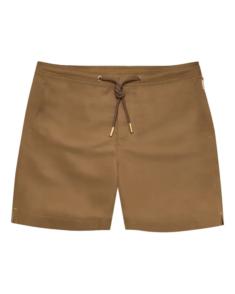 Orlebar Brown Gemusterte Bulldog Badeshorts - Braun Braun