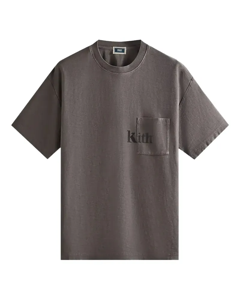 KITH Quinn T-Shirt mit Taschendetail - Grau Grau