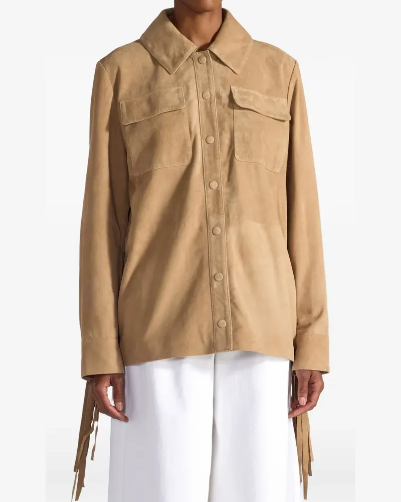 Liviana Conti Malcom fringed jacket - Nude Nude