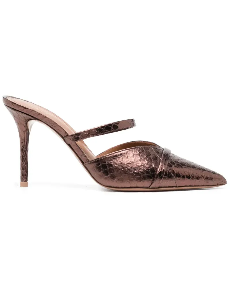 Malone Souliers Frankie Mules 85mm - Braun Braun