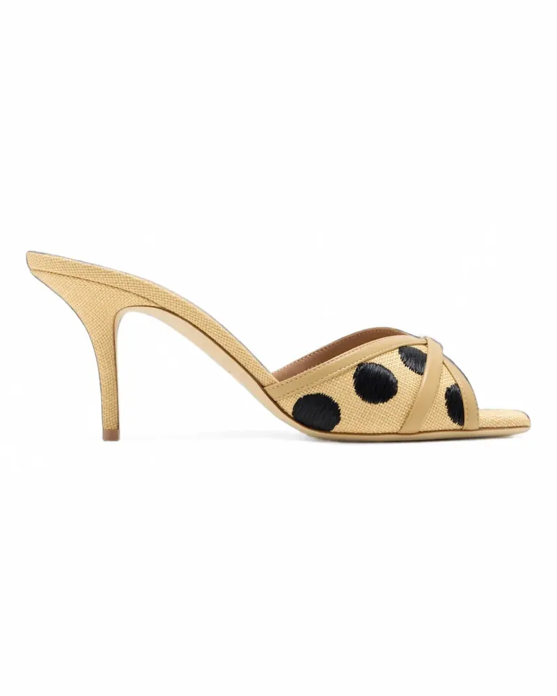 Malone Souliers Perla polka-dot sandals - Nude Nude