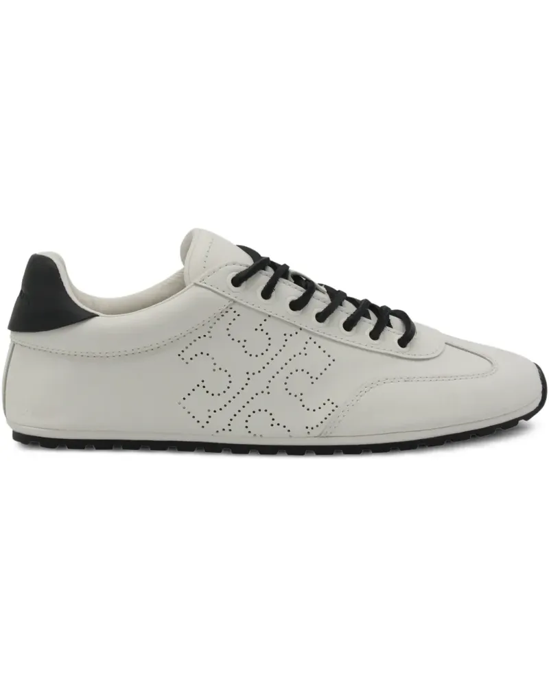 Tory Burch FIELD Sneakers mit perforiertem Logo - Weiß Weiß