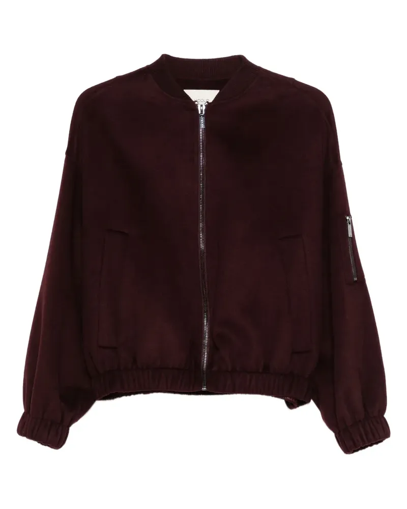 VICOLO zip pocket bomber jacket - Rot Rot