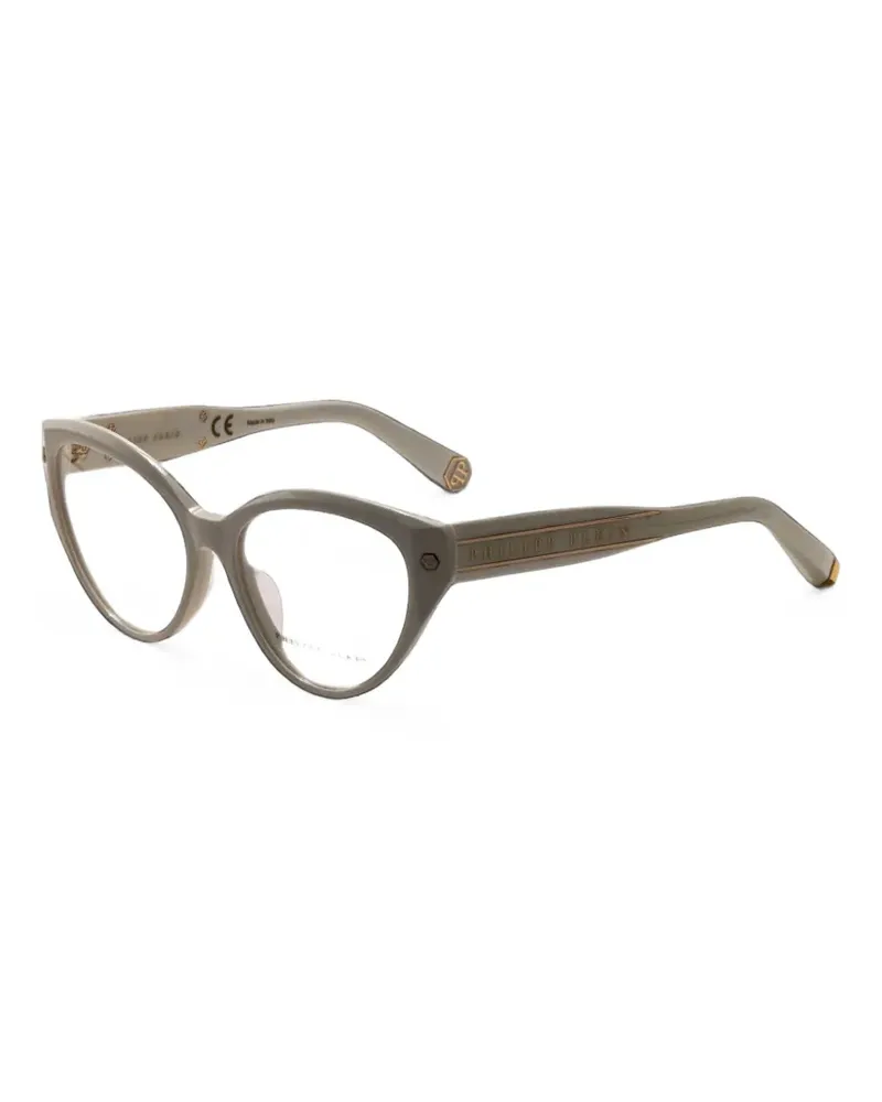 Philipp Plein Cat-Eye-Brille - Grau Grau