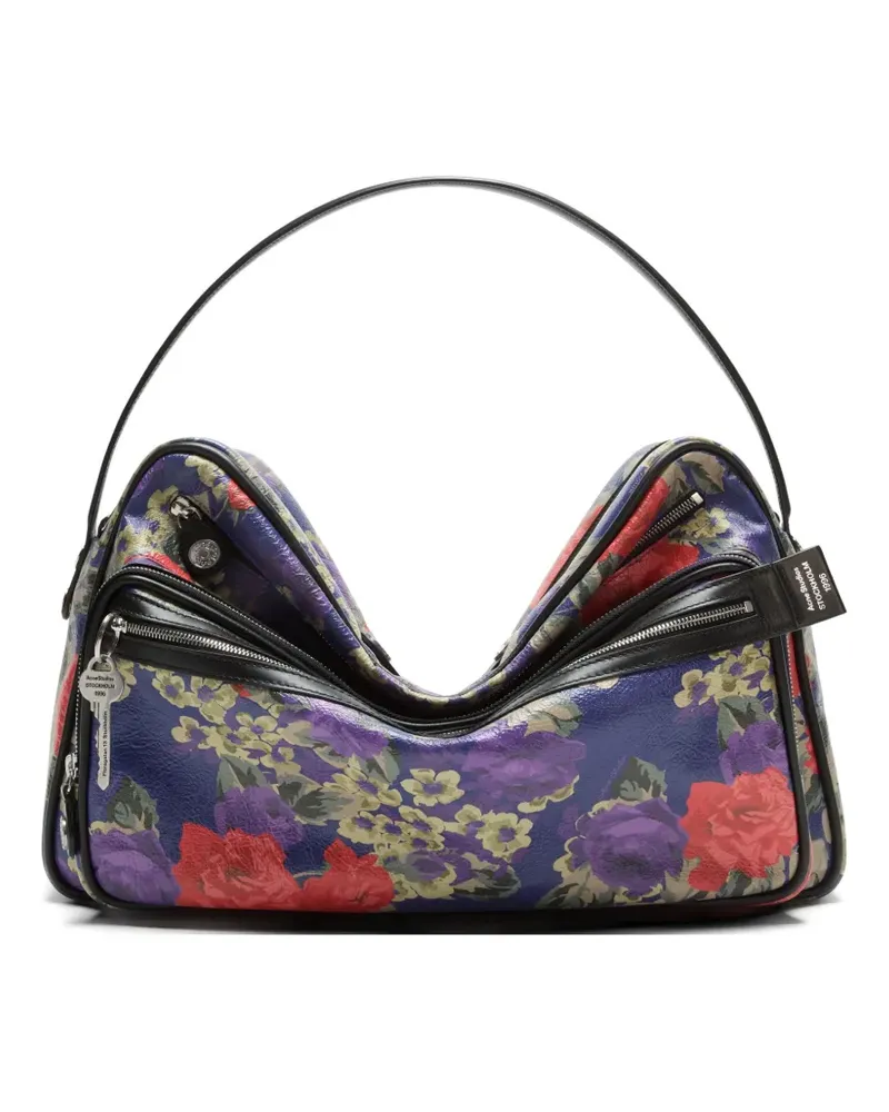 Acne Studios Camero Camera floral zip shoulder bag - Violett Violett
