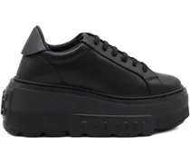 Sneakers mit Plateau - Schwarz